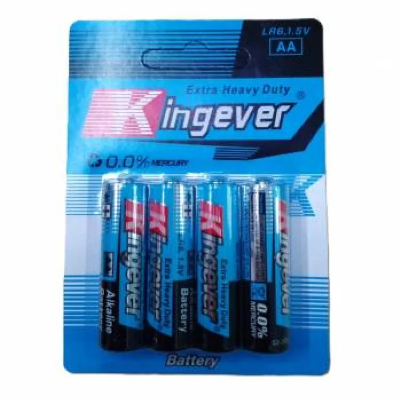ถ่านKingever1.5V AA แผงฟ้า 10PACKS (360)