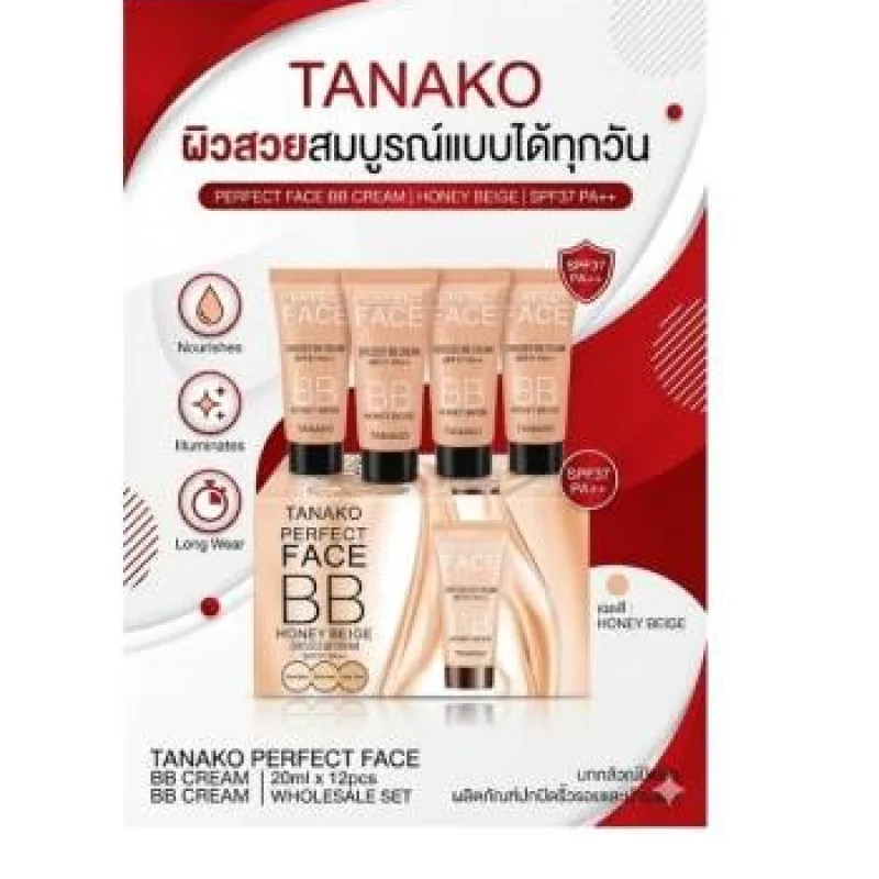 Tanako Perfect face BB รองพื้นกล่องครีม 12pc.