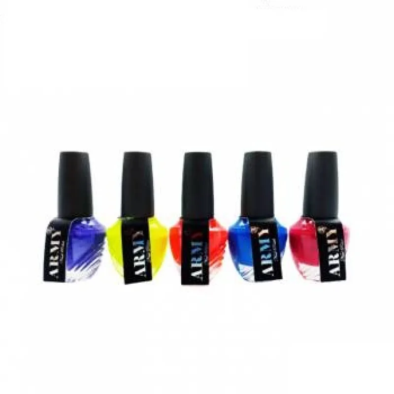 A12 ยาทาเล็บฝาดำ ขวดลายชั้น สีลูกกวาด