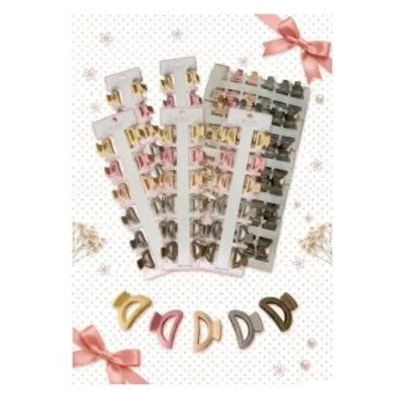 กิ๊ฟหนีบผมตัวเล็ก คละสี (480) * 12 ชิ้น