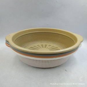 ตะกร้า 2 หู คละสี 29*32*10.5 cm. (180) 12ชิ้น / แพ็ค