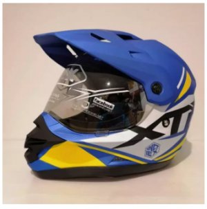 Index XTR Matte Blue สีน้ำเงินด้าน หมวกกันน็อควิบาก รถมอเตอร์ไซด์วิบาก by JTM RIDERS